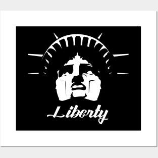 Liberty (white) Posters and Art